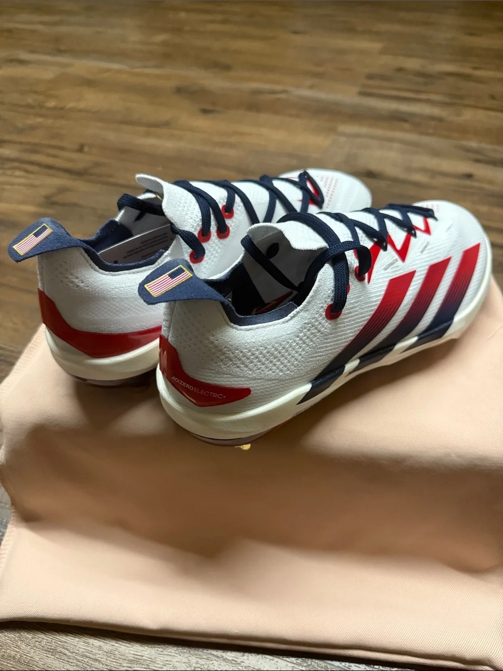 ADIZERO ELECTRIC+ 2.0 “USA” METAL BASEBALL CLEATS